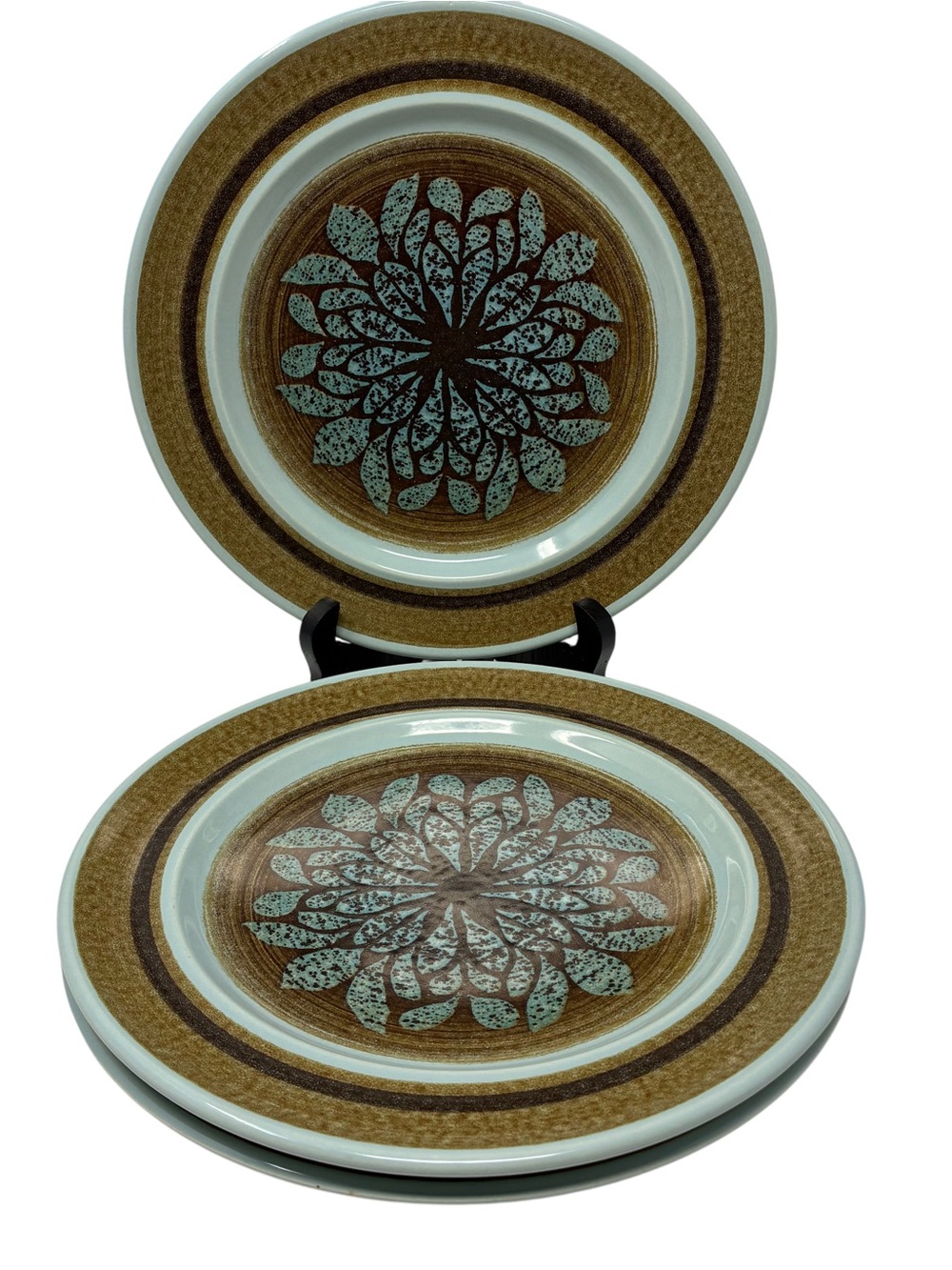 Franciscan Earthenware Nut Tree Salad Plates 8.5” Set of 3 VTG 1970’s Farmhouse